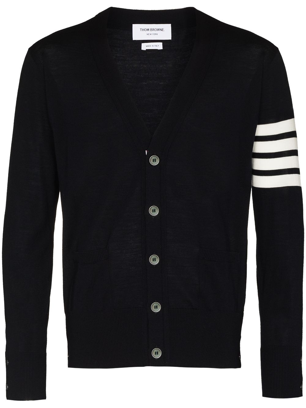 THOM BROWNE · 4BAR WOOL CARDIGAN