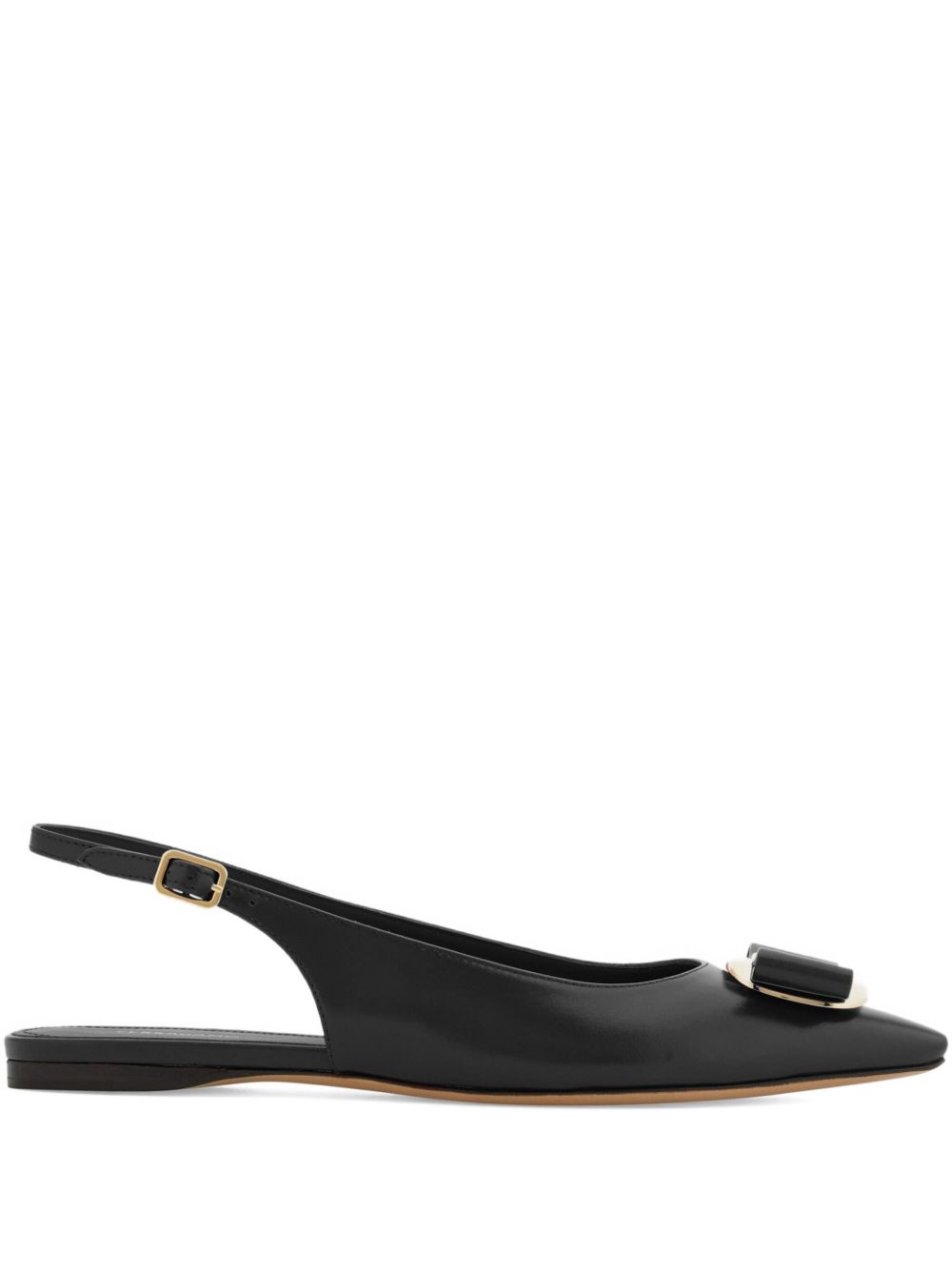 LEATHER SLINGBACK PUMPS