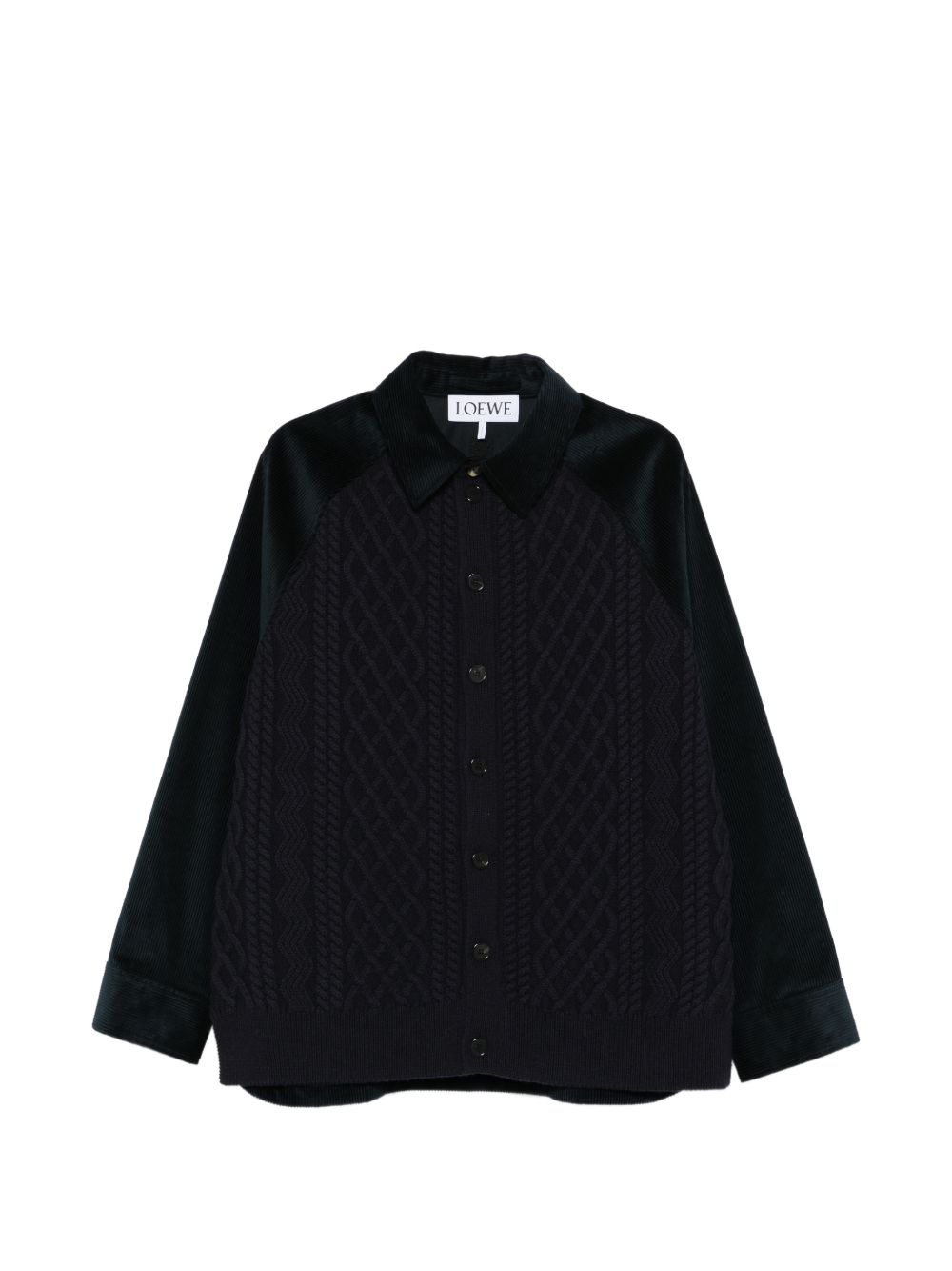 KNITTED COTTON OVERSHIRT