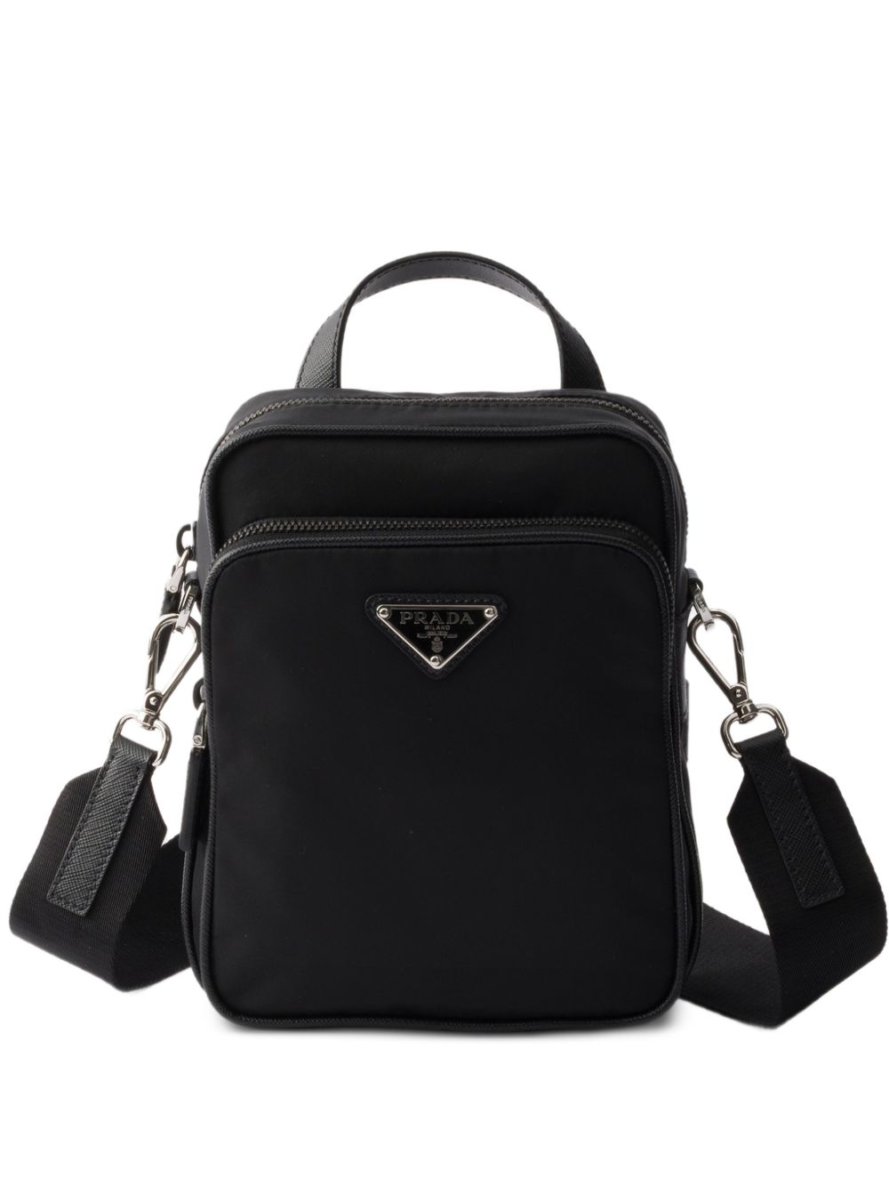 RE-NYLON AND SAFFIANO SHOULDER BAG