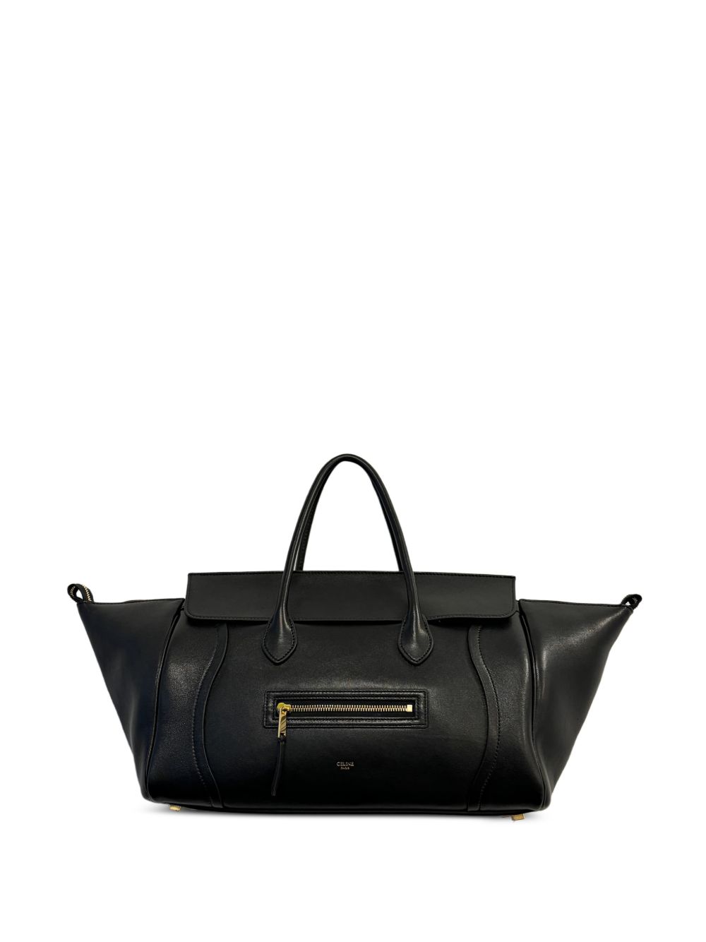 LUGGAGE MEDIUM LEATHER TOTE BAG