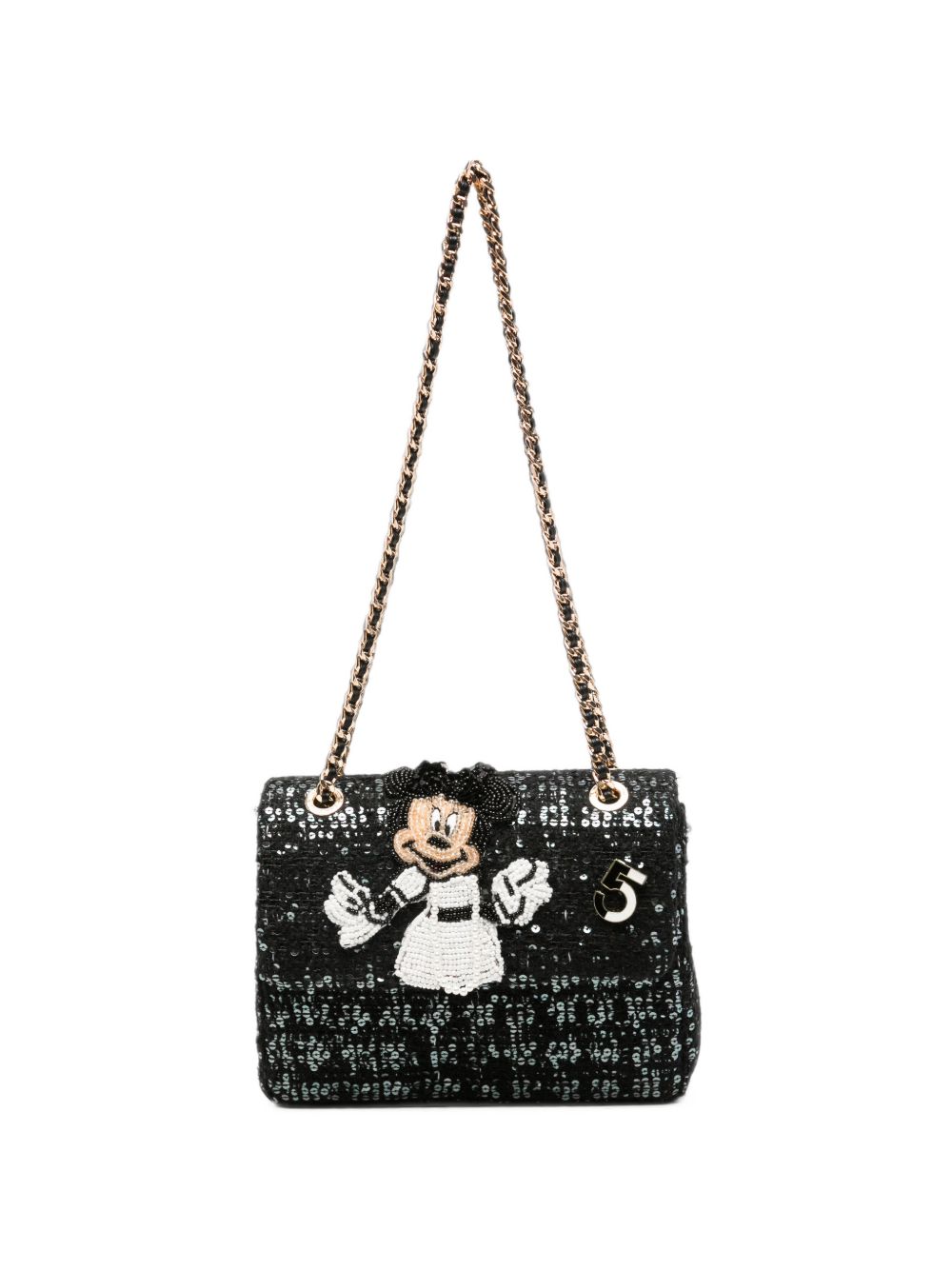 WOOL BLEND SHOULDER BAG
