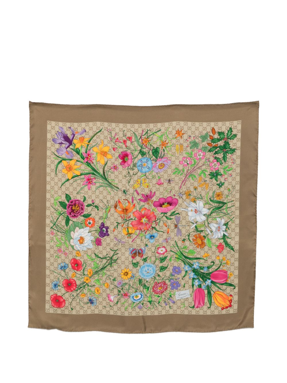 GUCCI FLORA SILK FOULARD