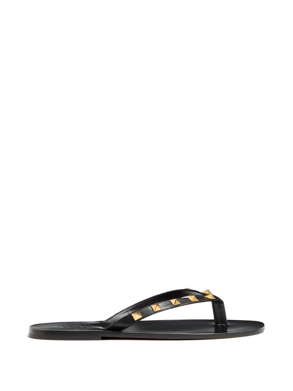 ROCKSTUD LEATHER THONG SANDALS