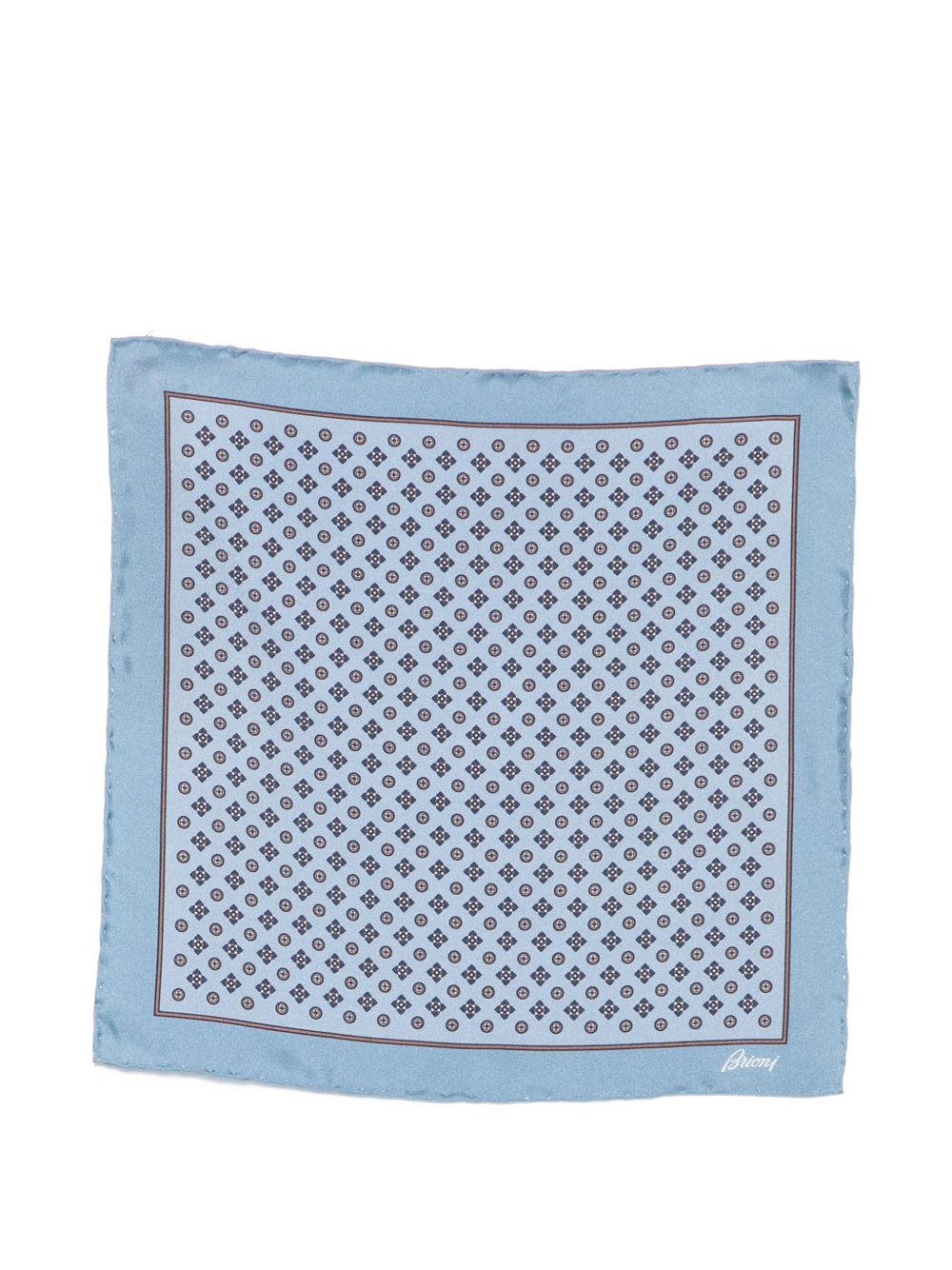 PRINTED SILK POCKET SQUARE