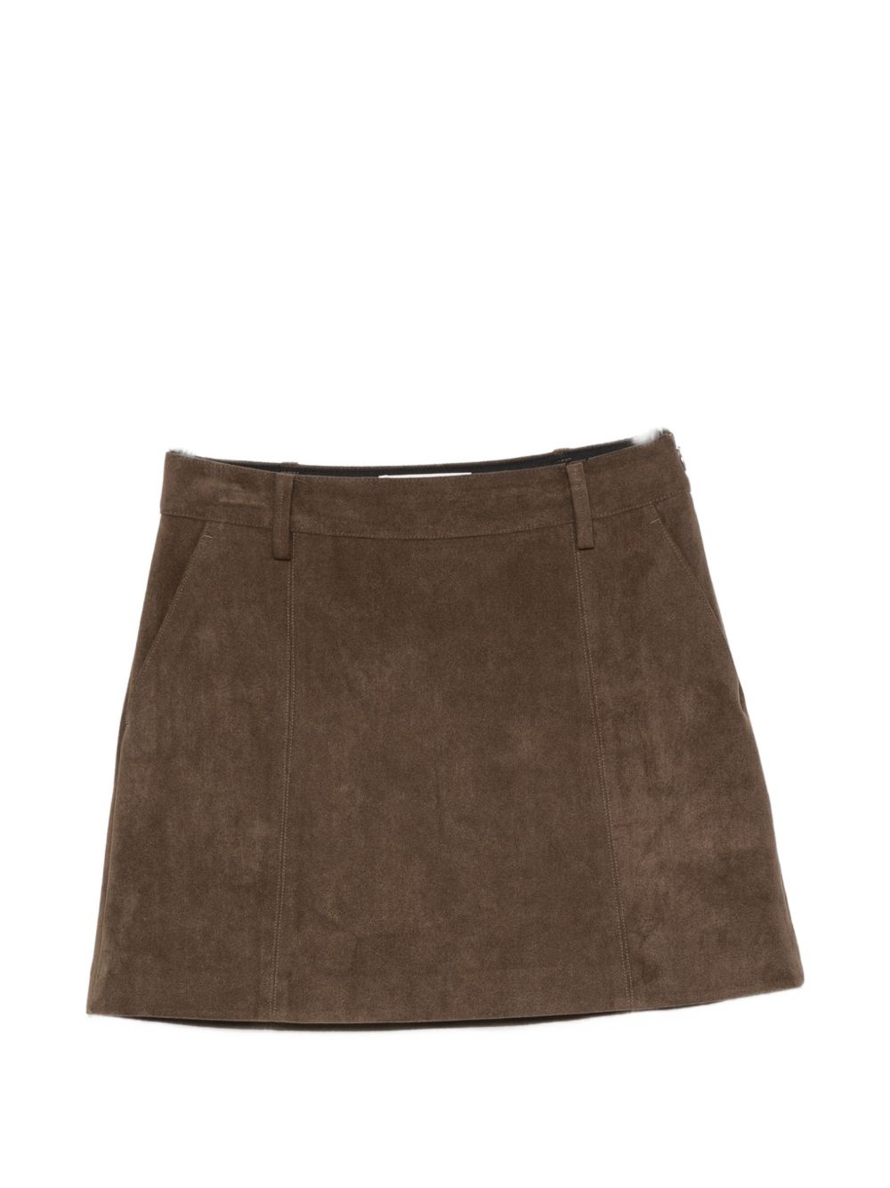 SUEDE EFFECT MINI SKIRT