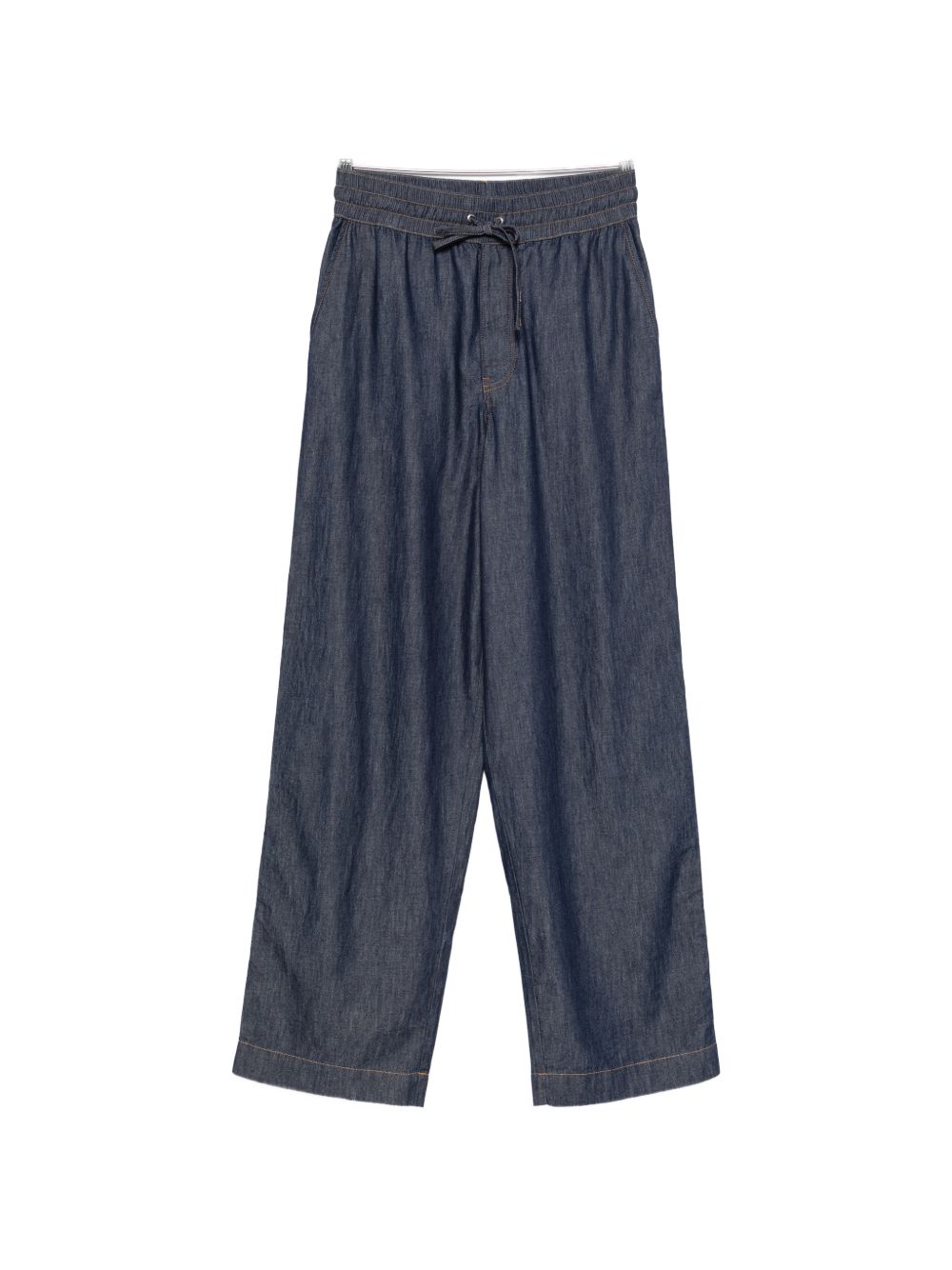 DENIM WIDE-LEG TROUSERS