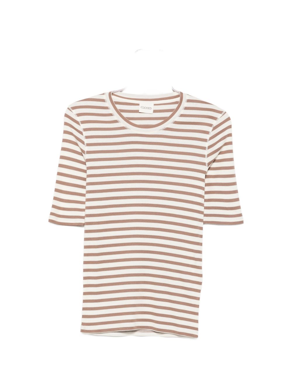 COTTON BLEND STRIPED T-SHIRT