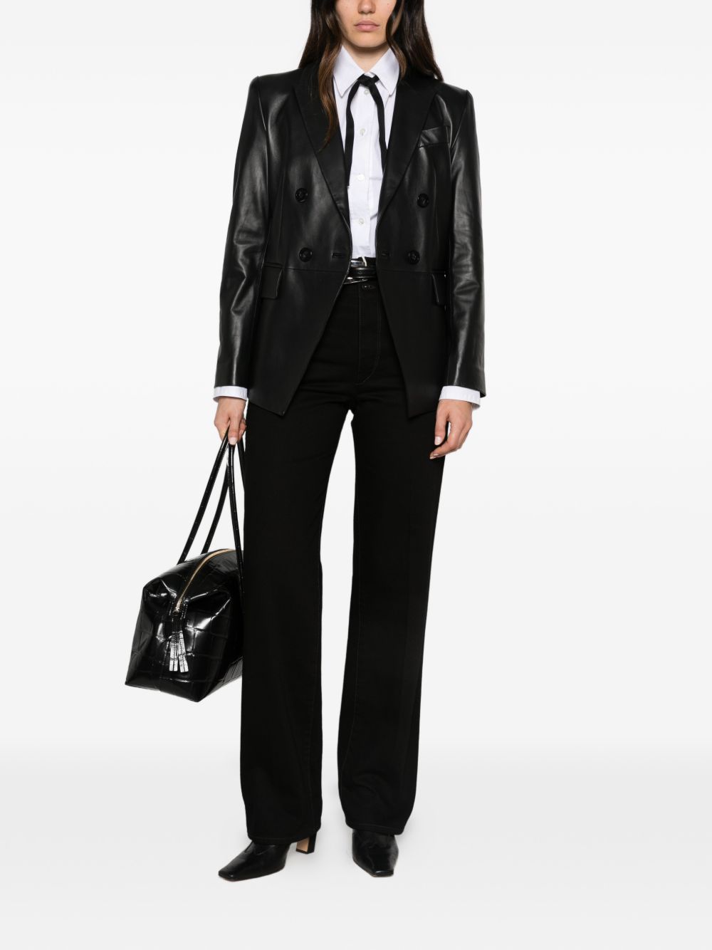 LEATHER BLAZER JACKET