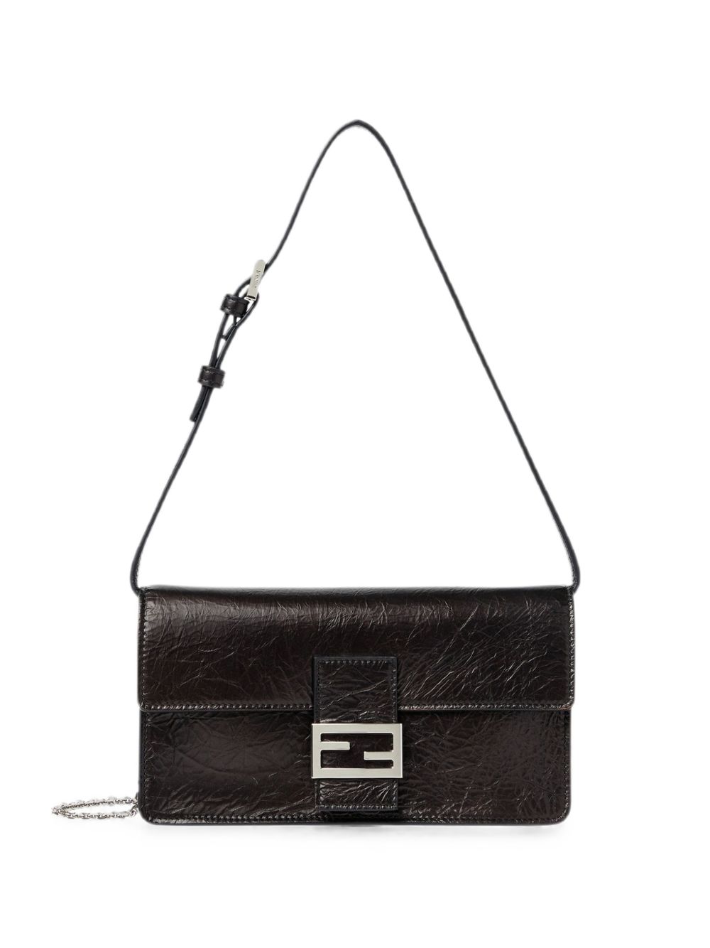 TUBE LEATHER WALLET ON CHAIN