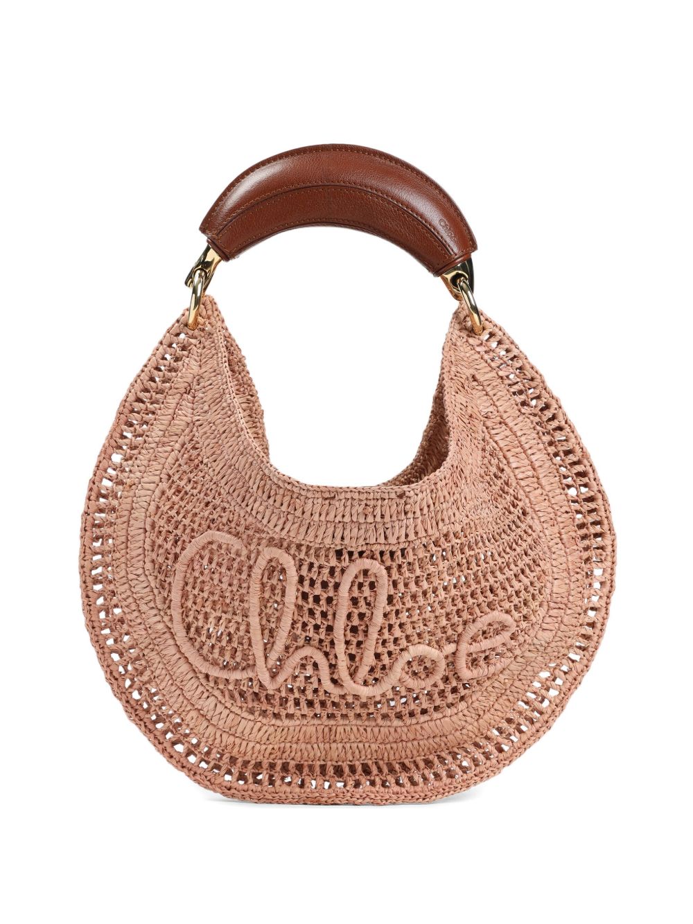 SUMMER BANANA RAFIA HOBO BAG