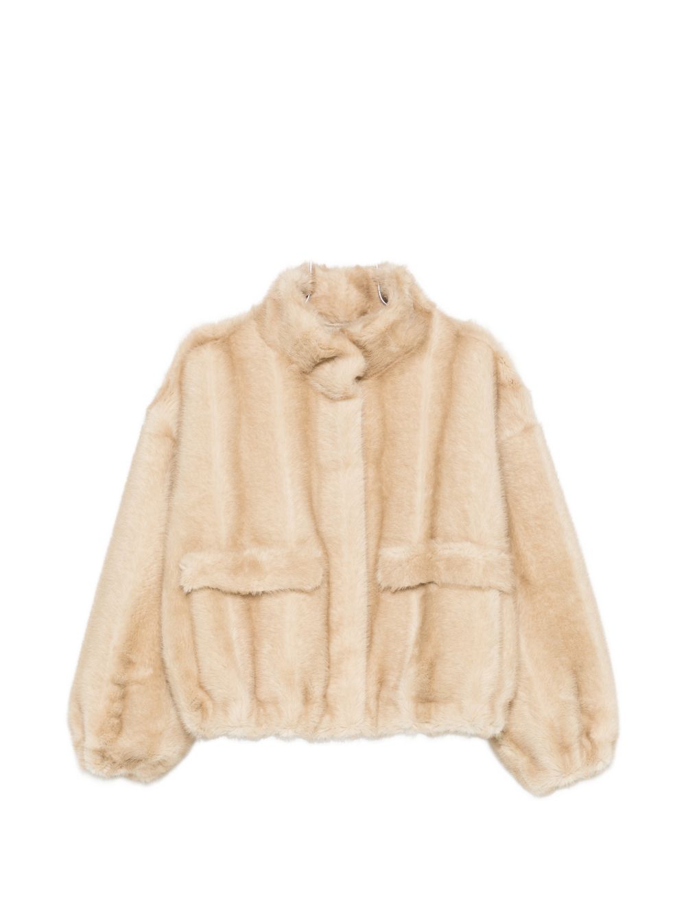 IRIS FAUX LEATHER BOMBER JACKET