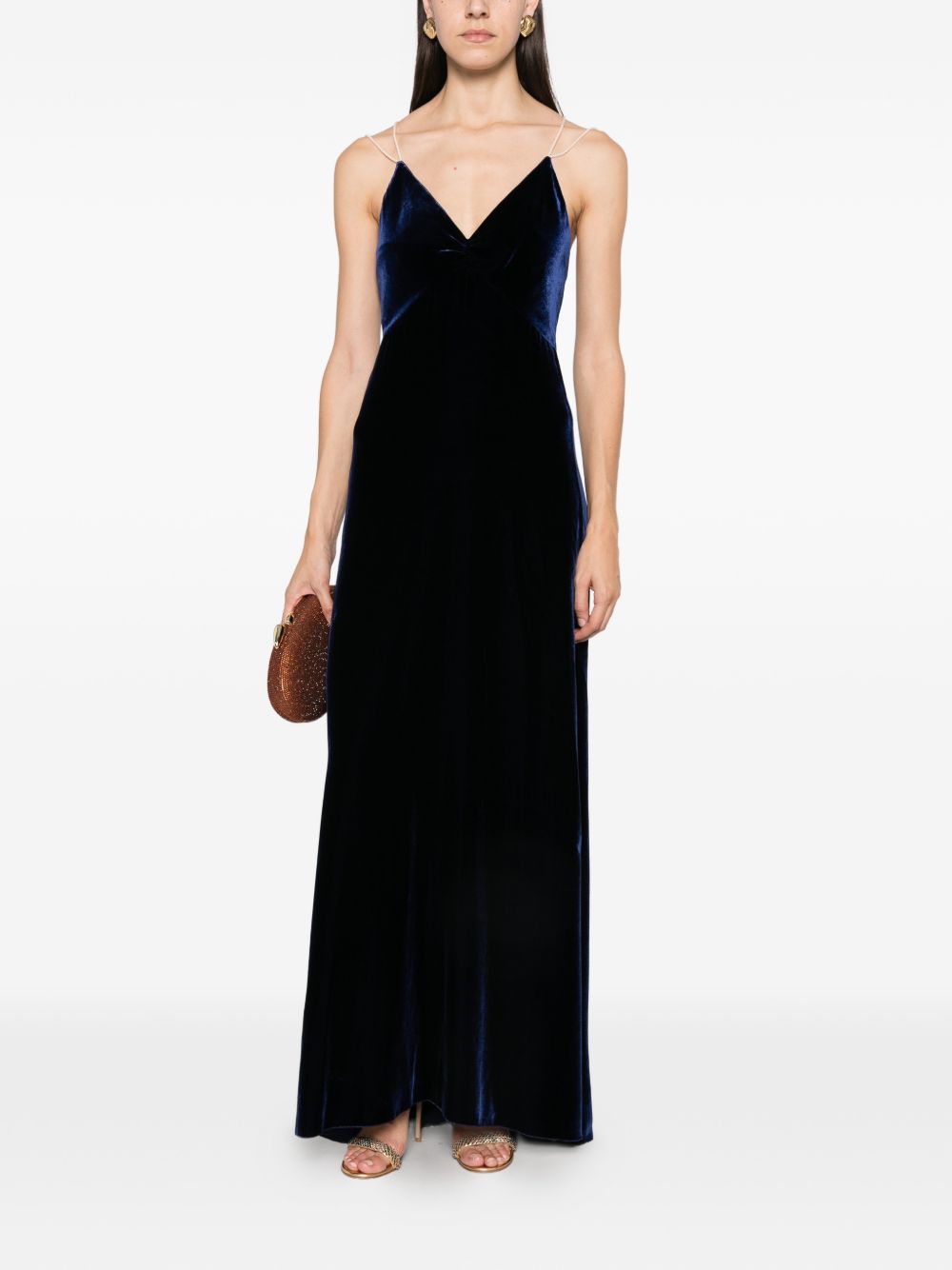 VELVET LONG DRESS