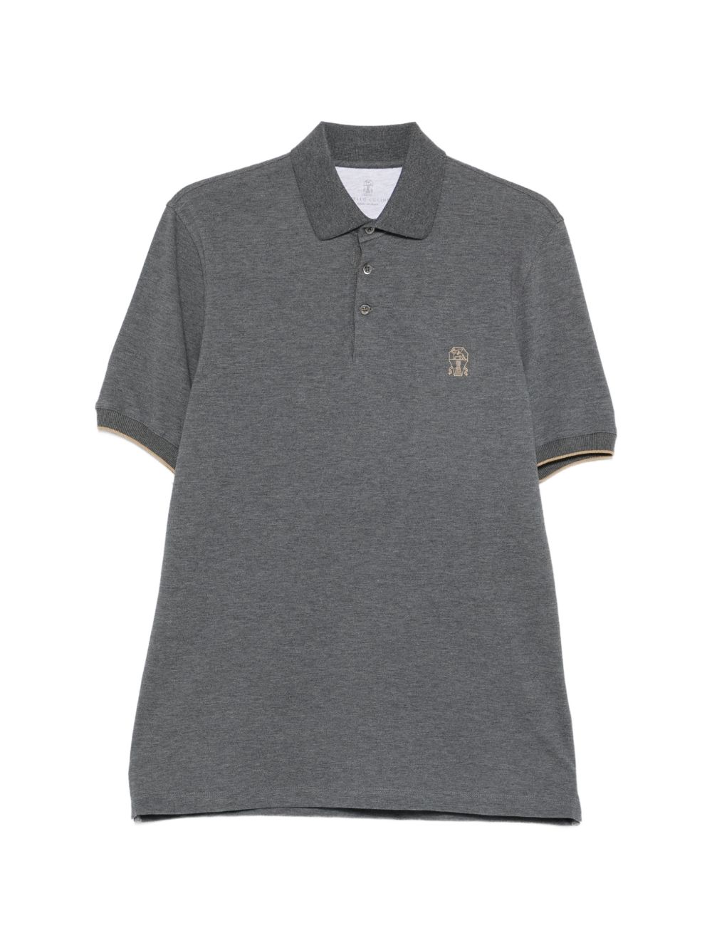 BRUNELLO CUCINELLI · LOGO COTTON POLO SHIRT