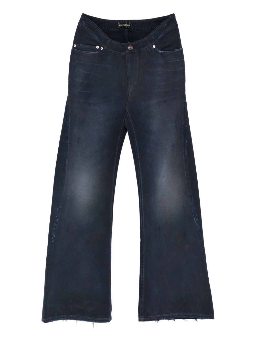 CURVED DENIM JEANS