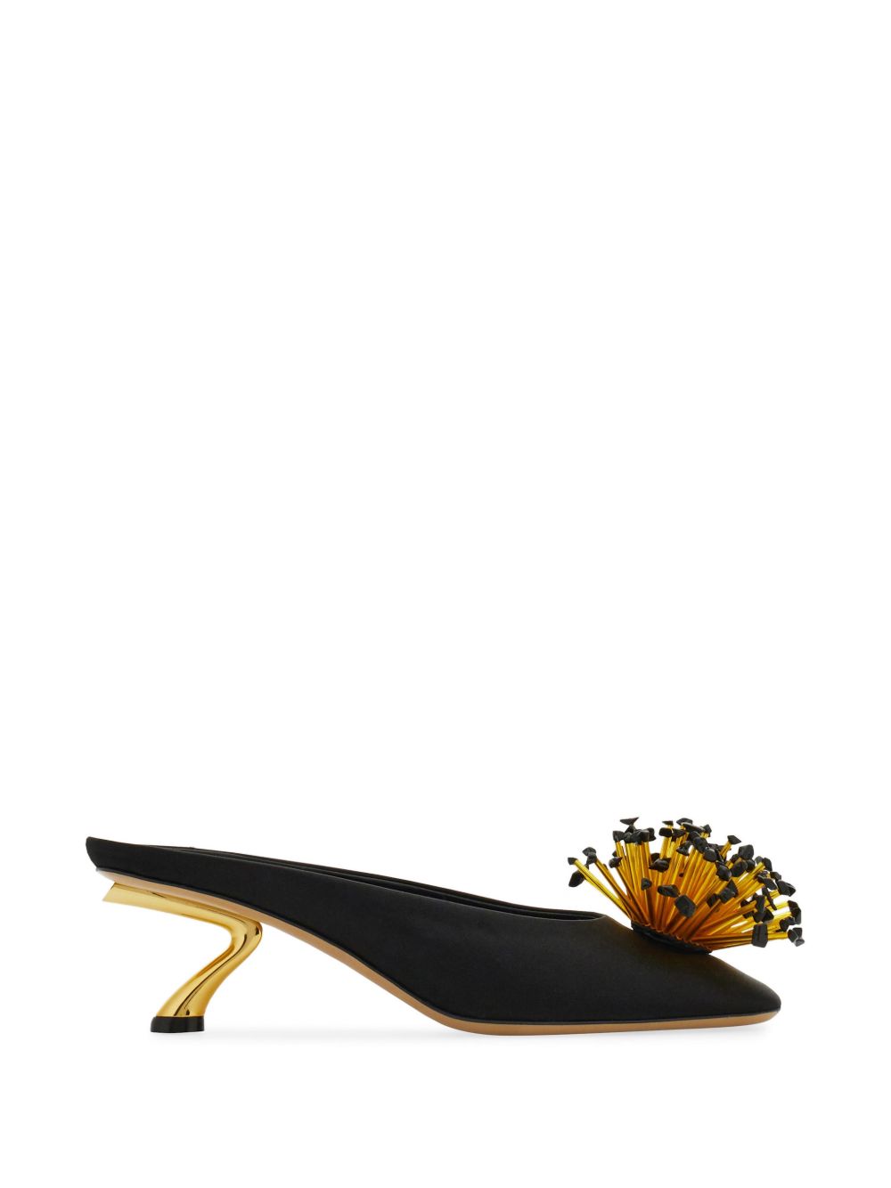 SATIN MULES