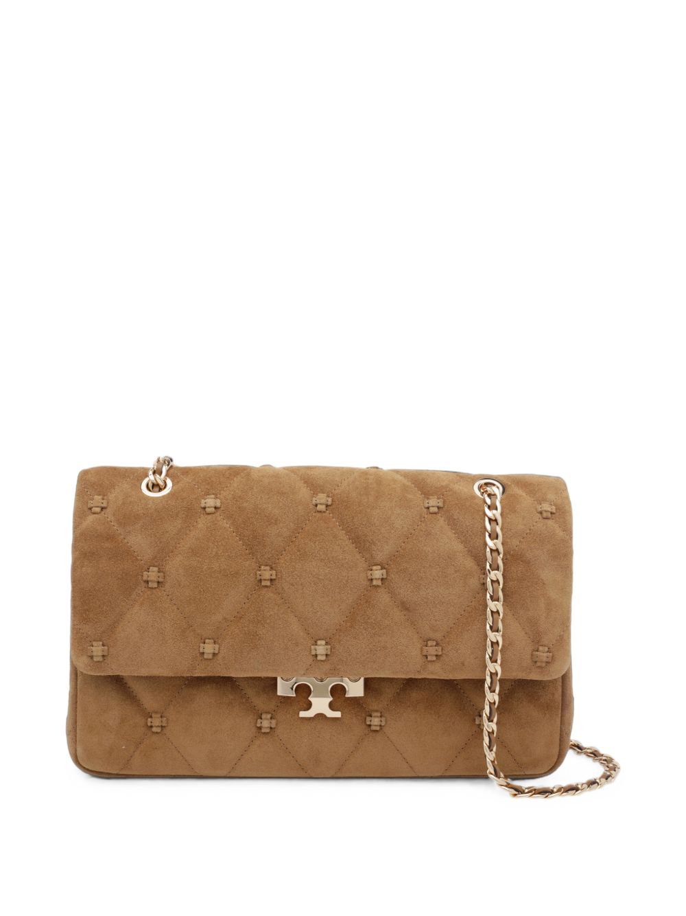 ROMY KNOT SUEDE LEATHER SHOULDER BAG