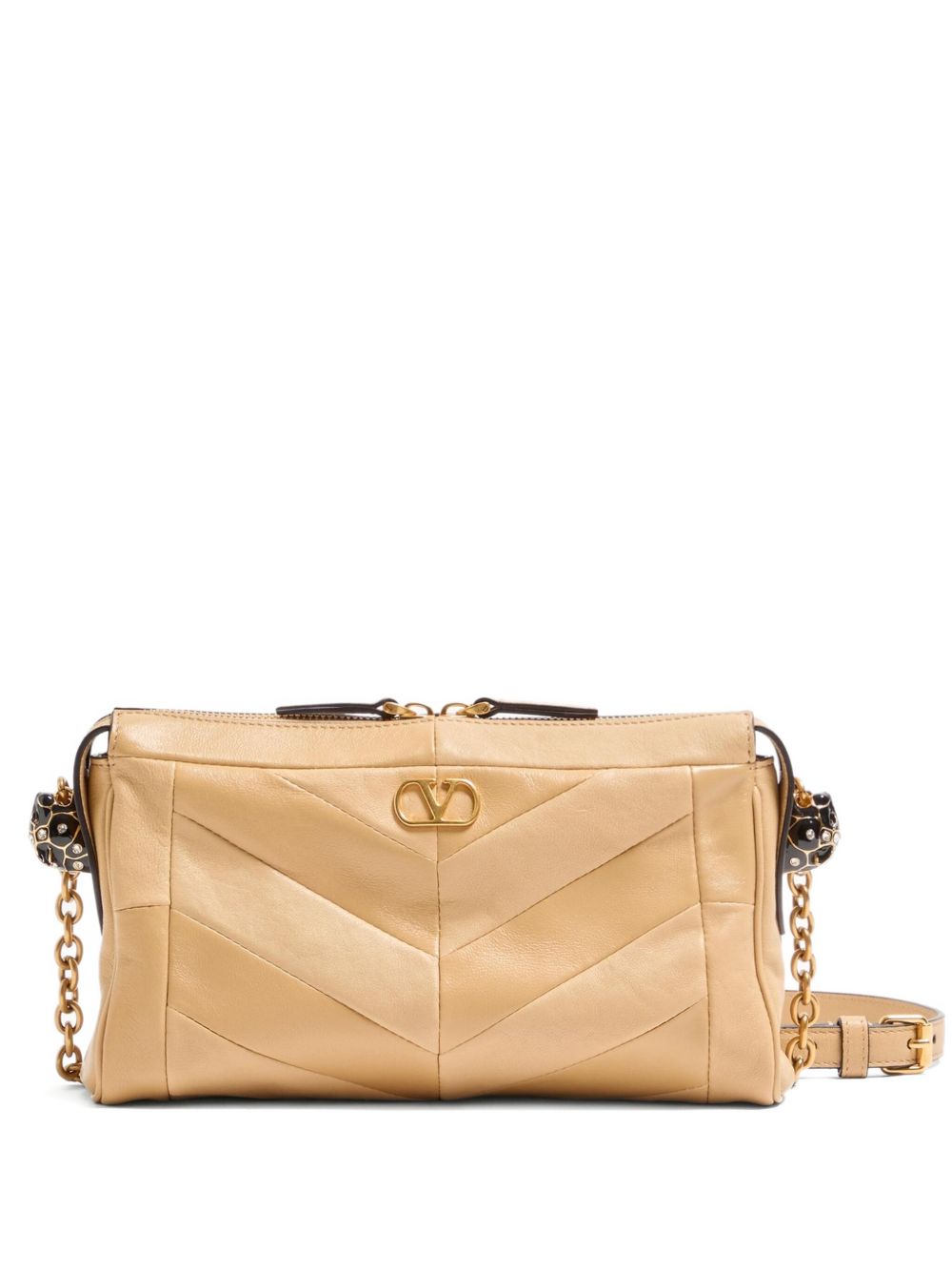 PANTHEA SMALL LEATHER SHOULDER BAG