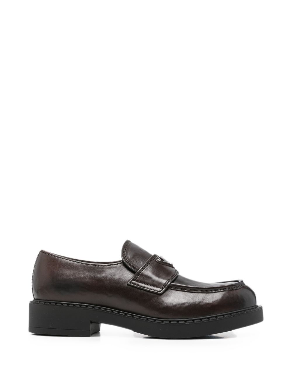 CHOCOLATE LEATHER LOAFERS