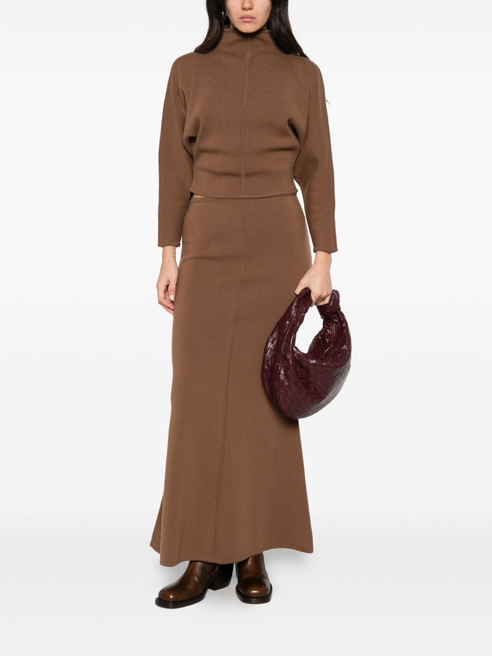 WOOL AND CASHMERE TURTLE-NECK SWEATER