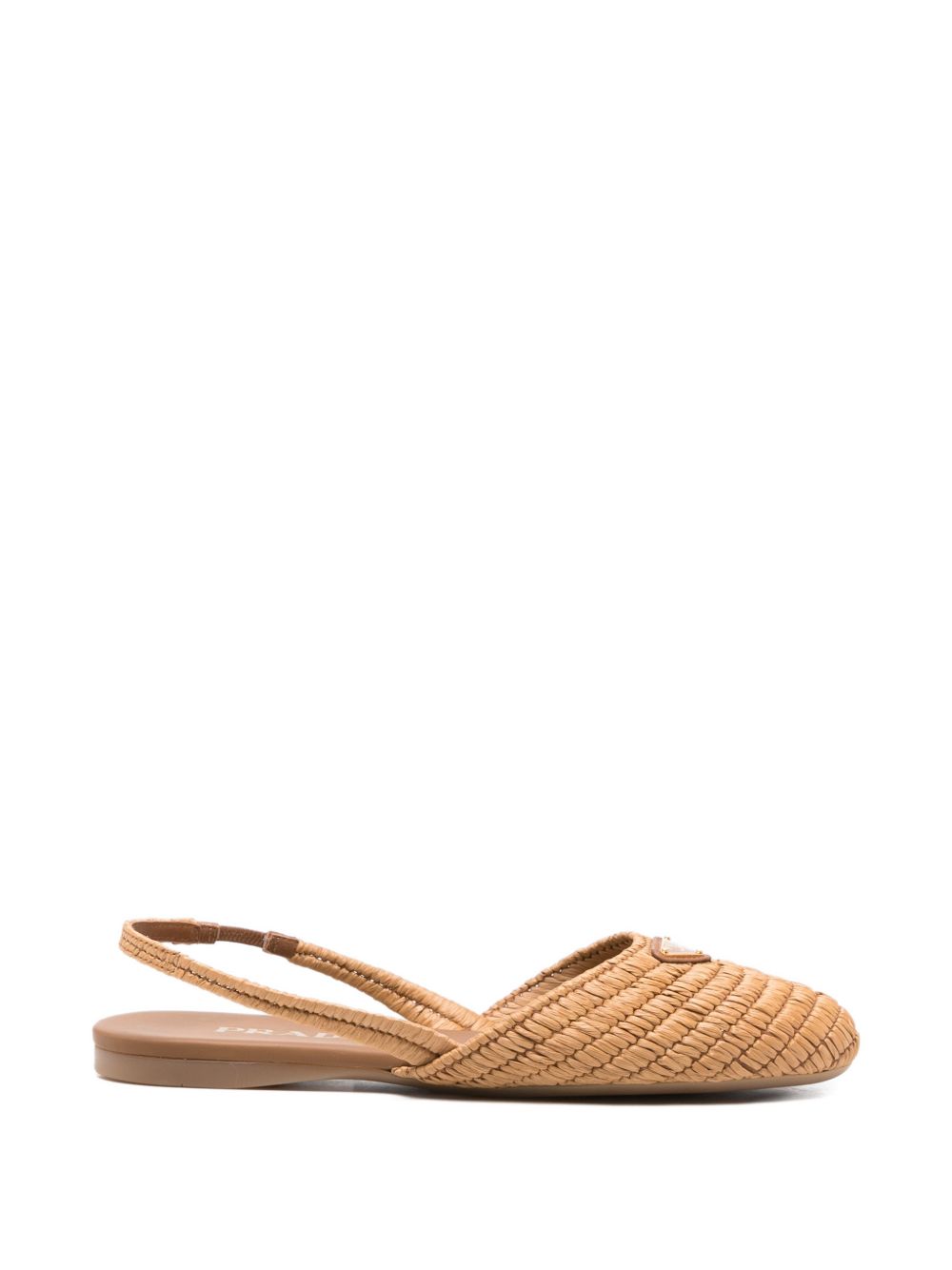 STRAW BALLET FLATS