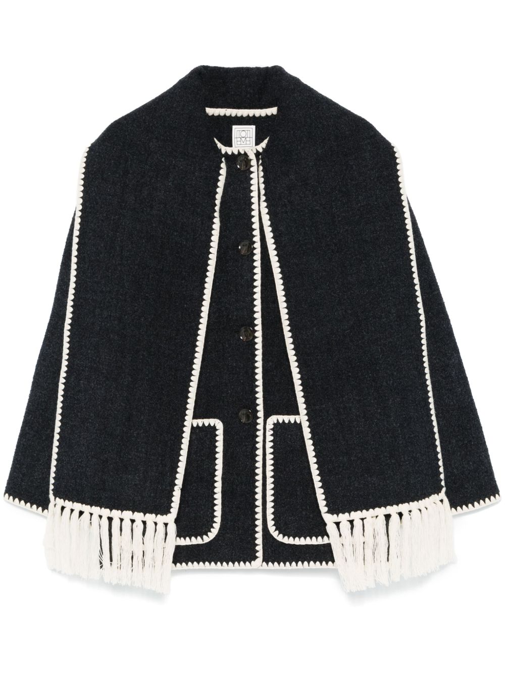 WOOL SCARFED JACKET