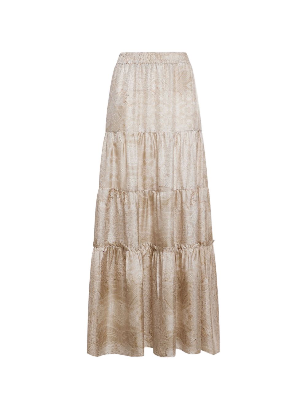 SILK LONG SKIRT