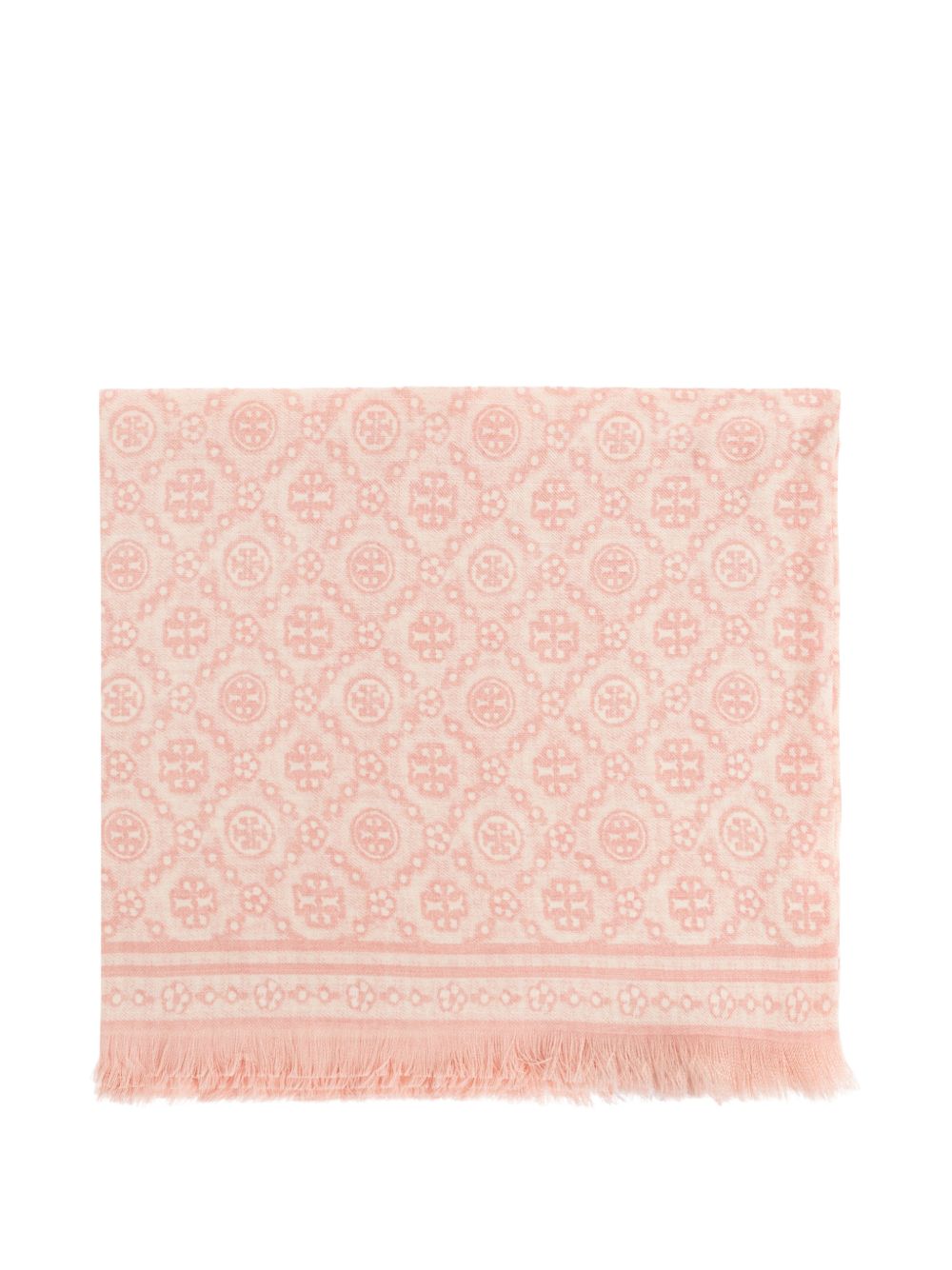 MONOGRAM WOOL AND SILK SCARF