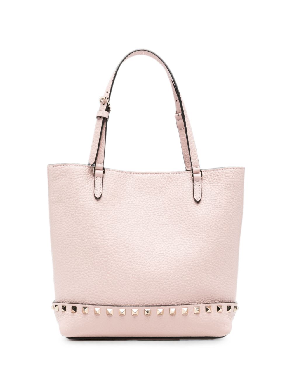 ROCKSTUD SMALL LEATHER TOTE