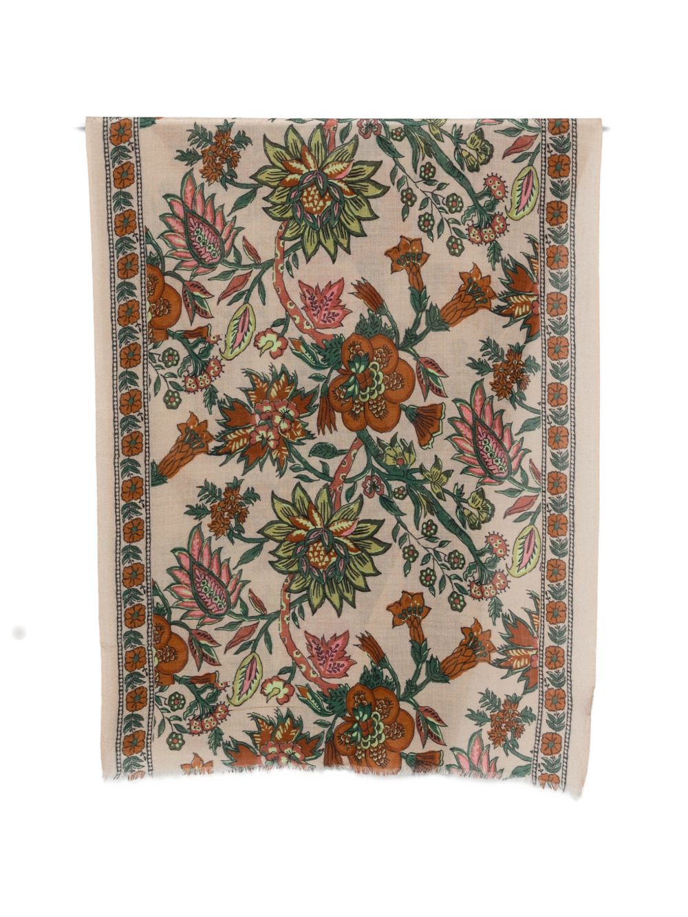 PRINTED WOOL STOLE