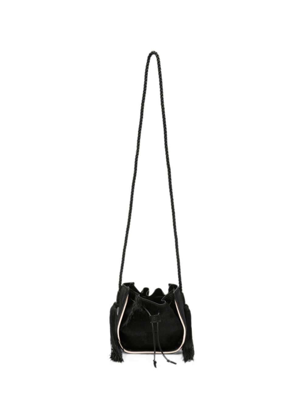 MY PEPITA LEATHER BUCKET BAG
