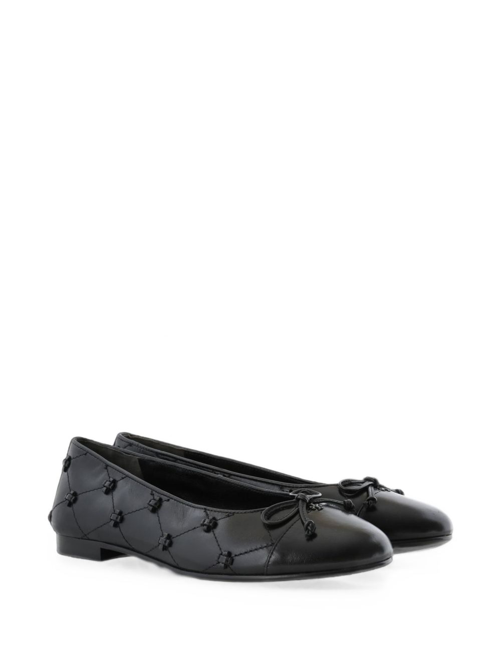 BUNNY KNOT LEATHER BALLETS