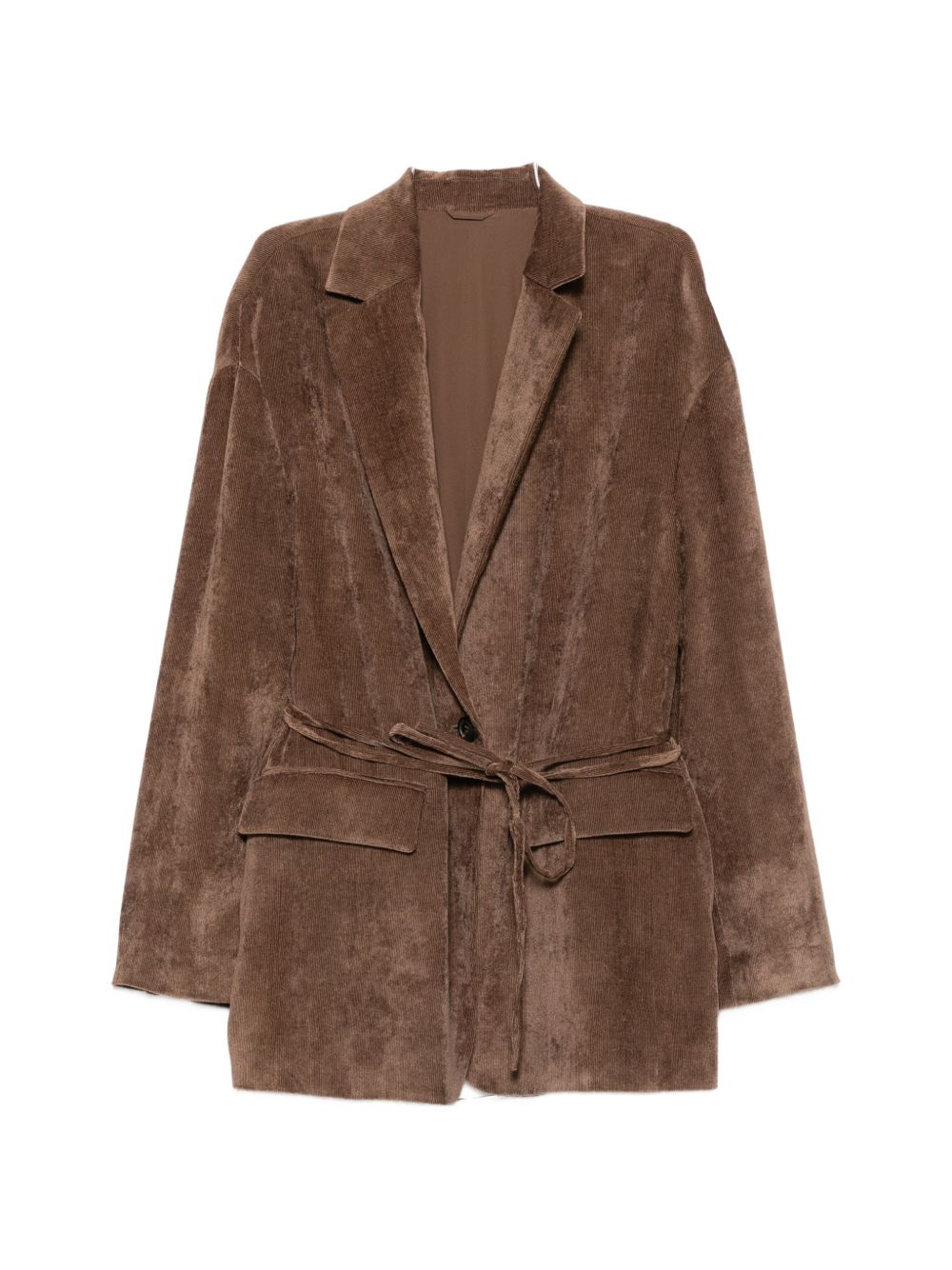 VELVET BELTED JACKET