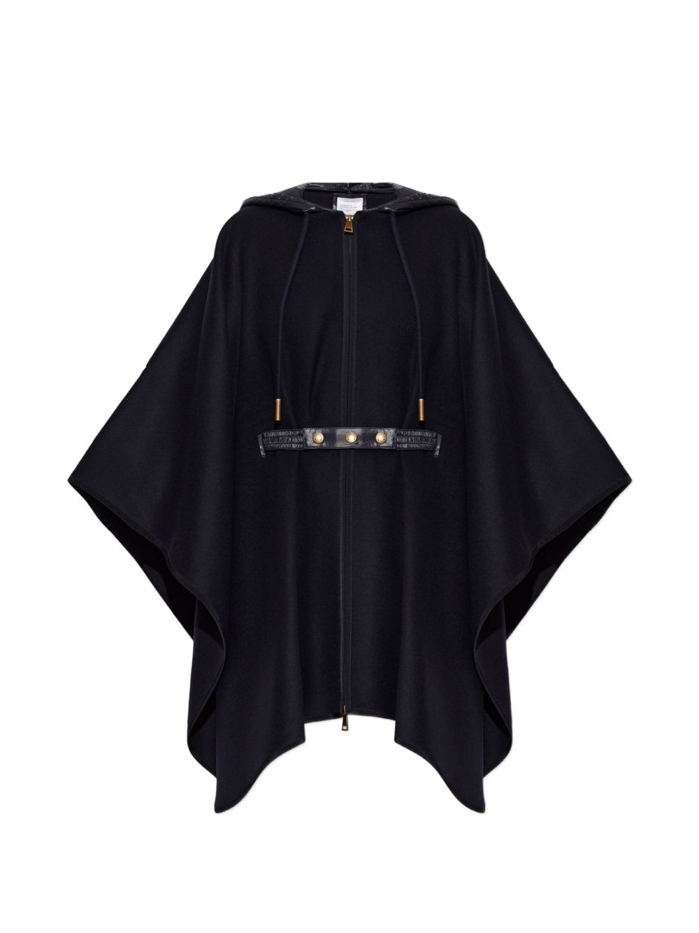 WOOL HOODED CAPE