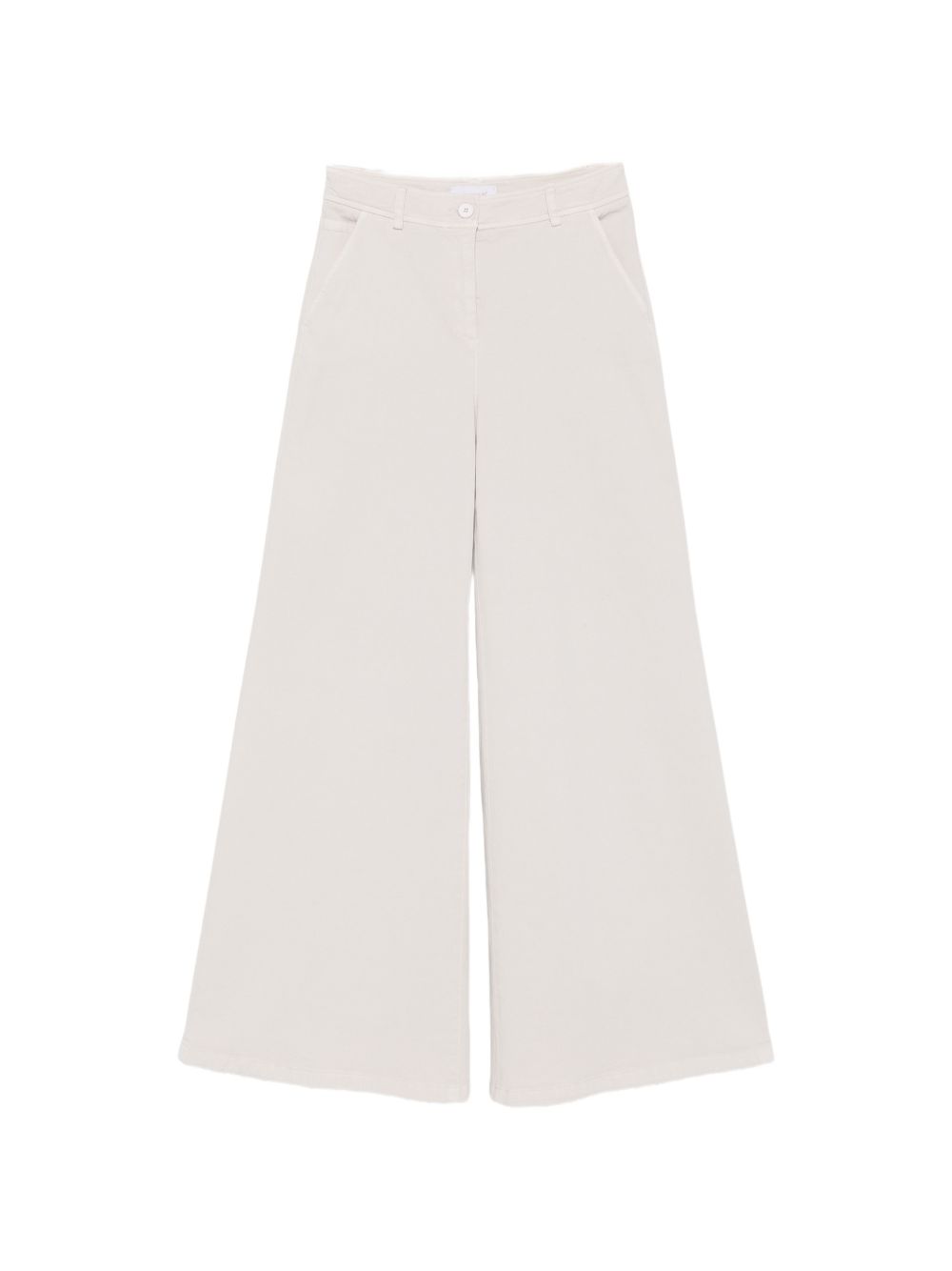 COTTON WIDE-LEG TROUSERS