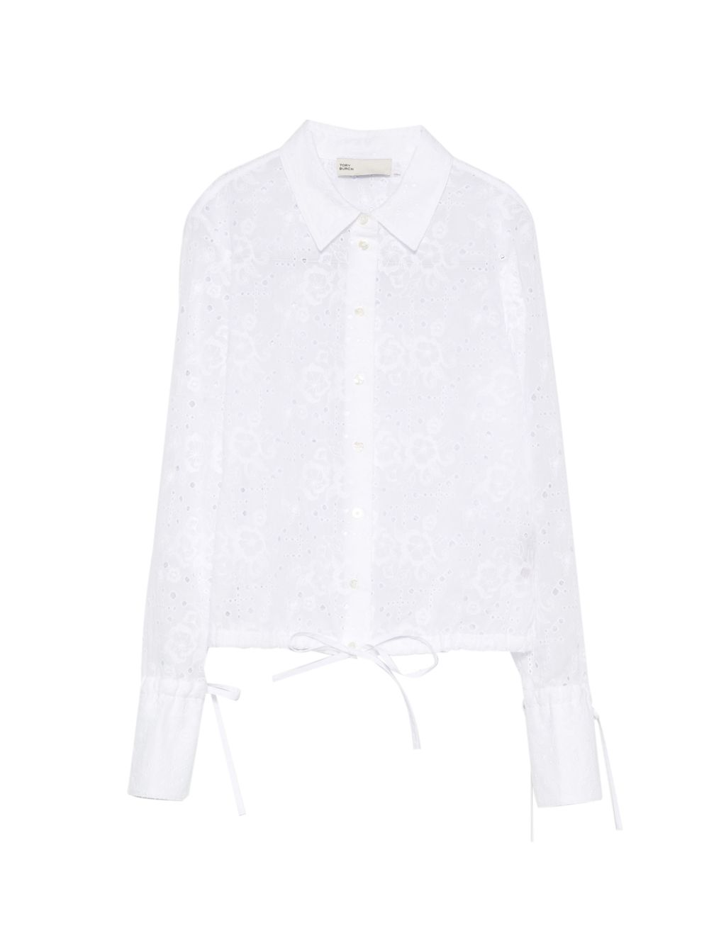 EYELET COTTON BLOUSE