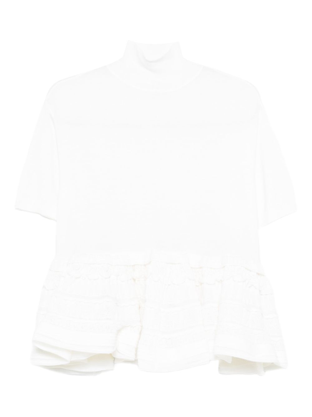 WOOL PEPLUM TOP
