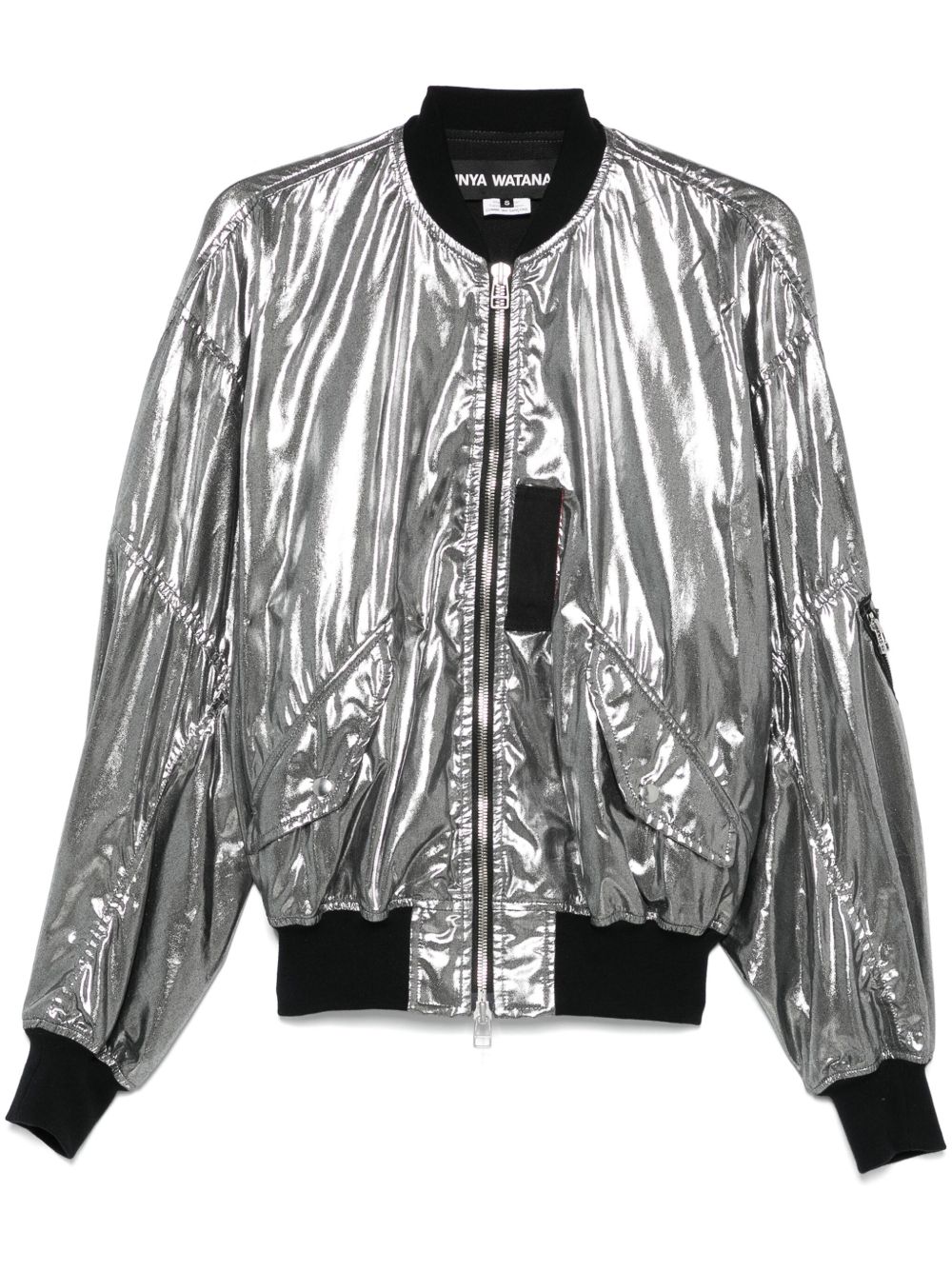 METALLIC EFFECT BOMBER JACKET