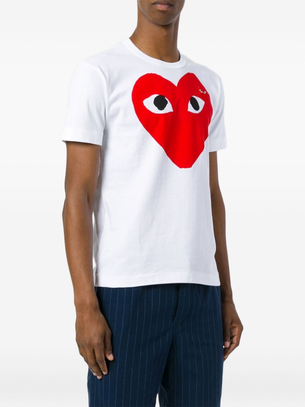 COMME DES GARÇONS PLAY · RED HEART COTTON T-SHIRT