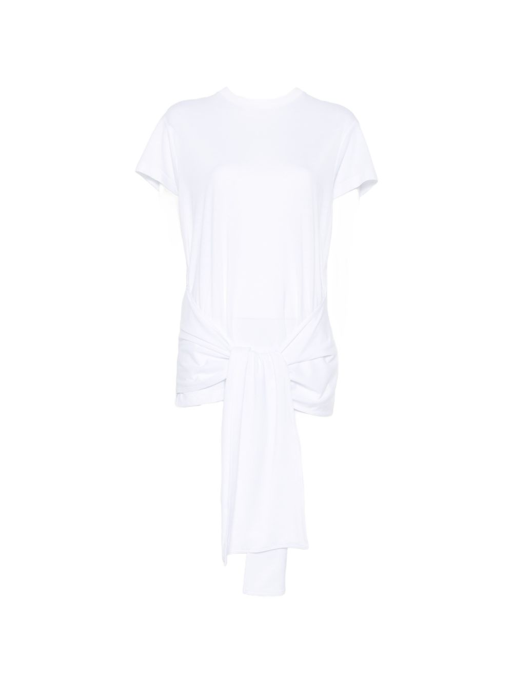 COTTON BLEND TIE-WAIST TOP