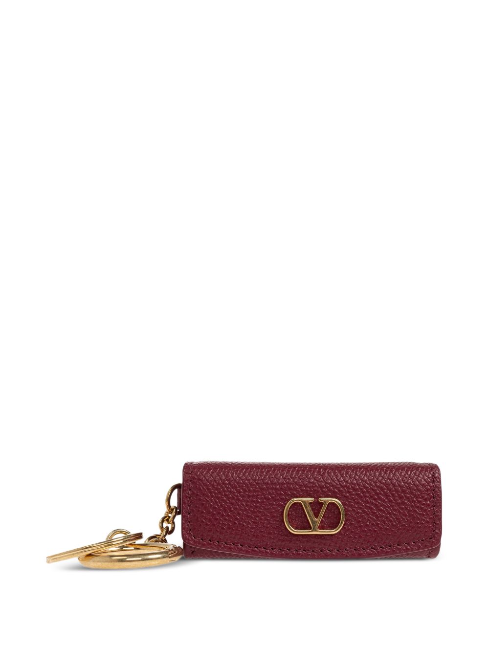 VLOGO SIGNATURE LEATHER LIPSTICK KEYCHAIN