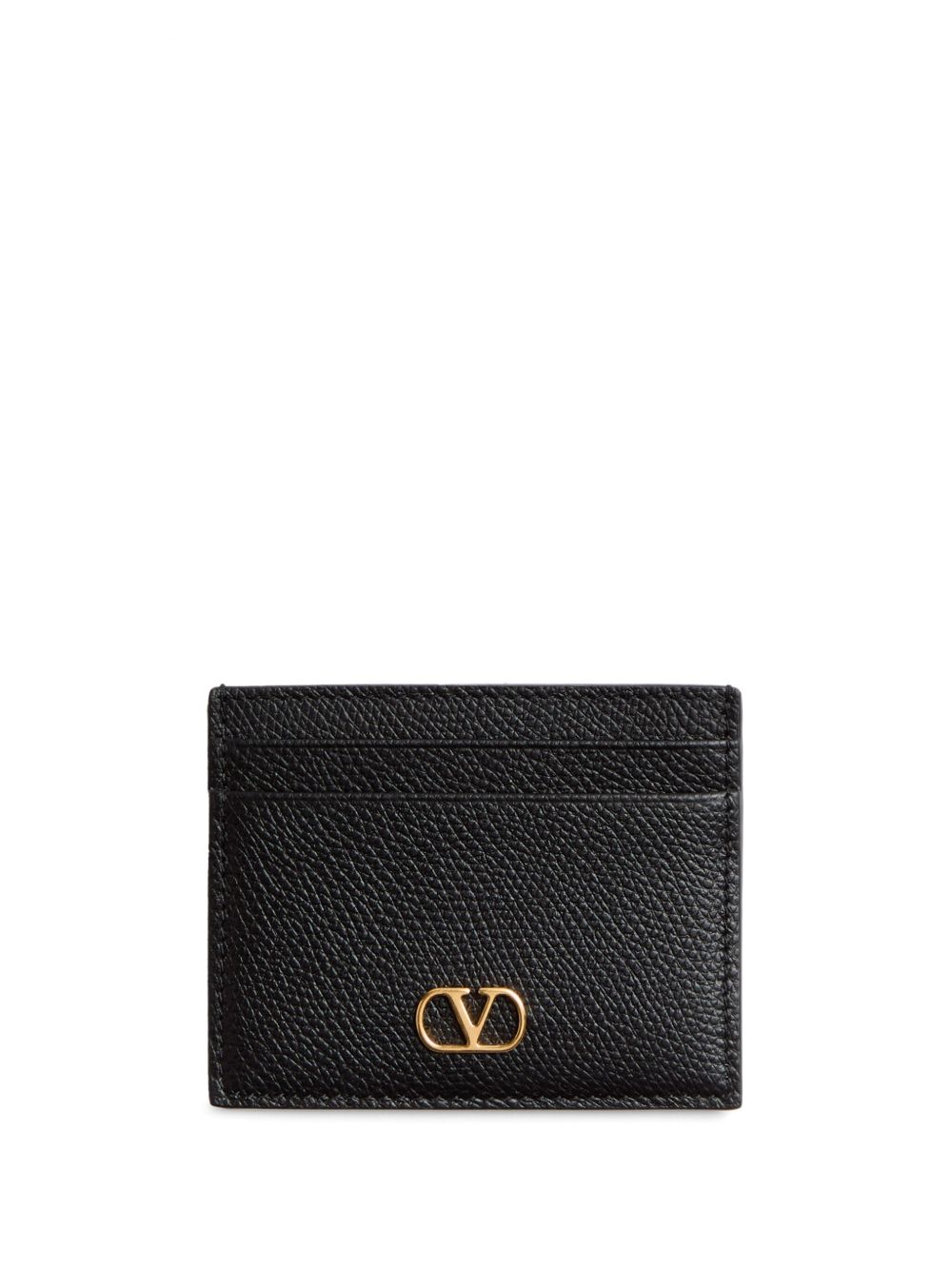 VLOGO SIGNATURE LEATHER CARD CASE