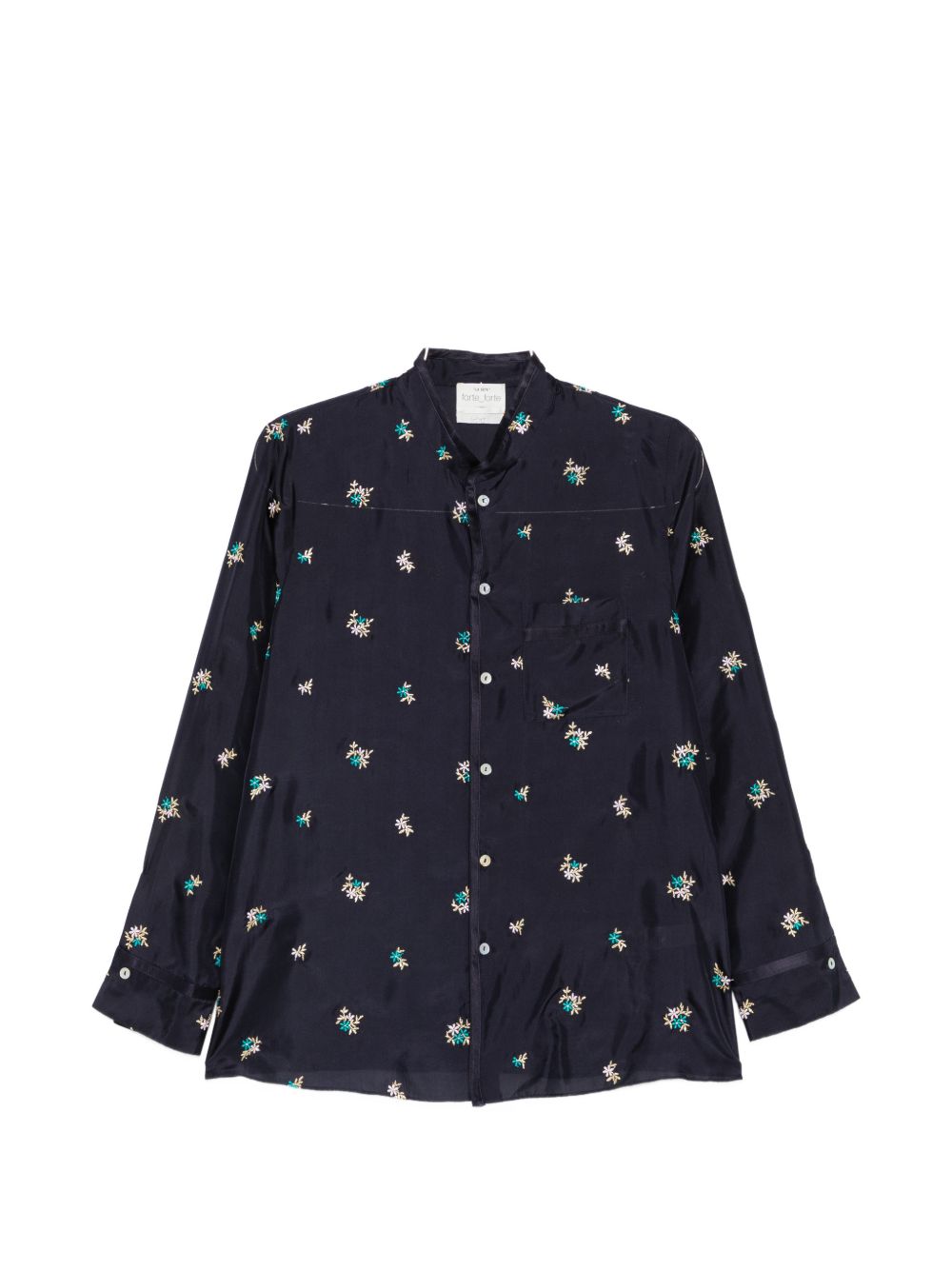 EMBROIDERED SILK SHIRT