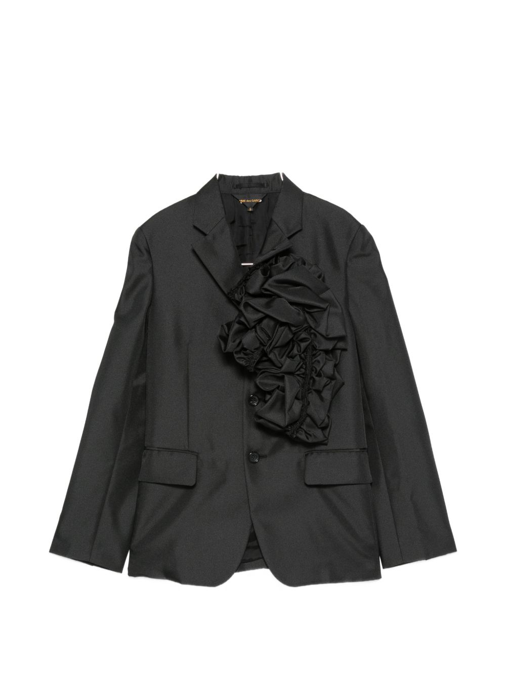 ROUCHED SINGLE-BREASTED JACKET