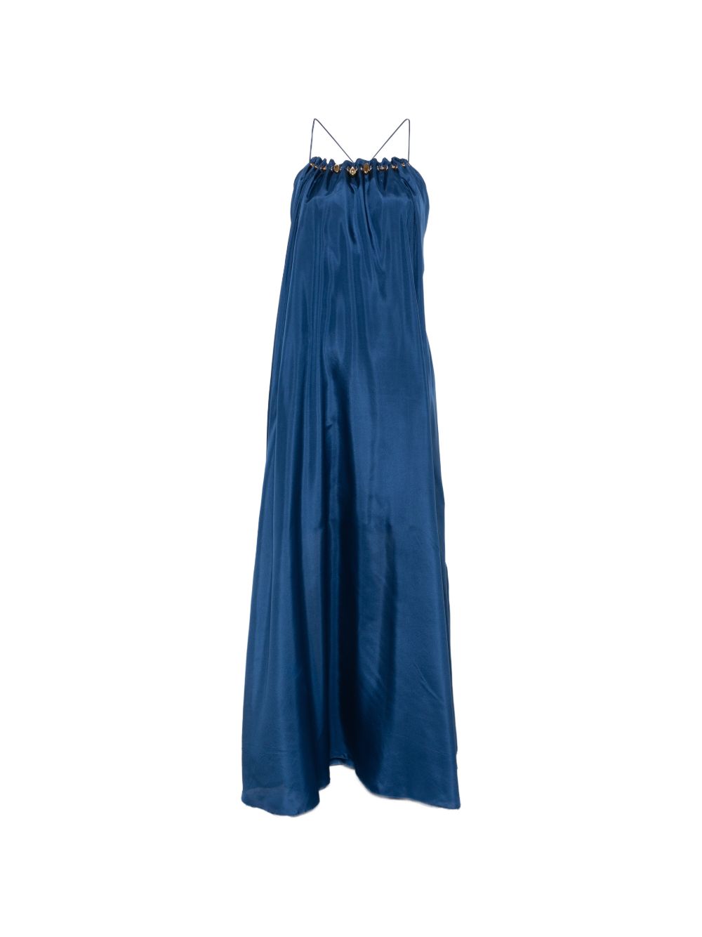 ASTER SILK LONG DRESS
