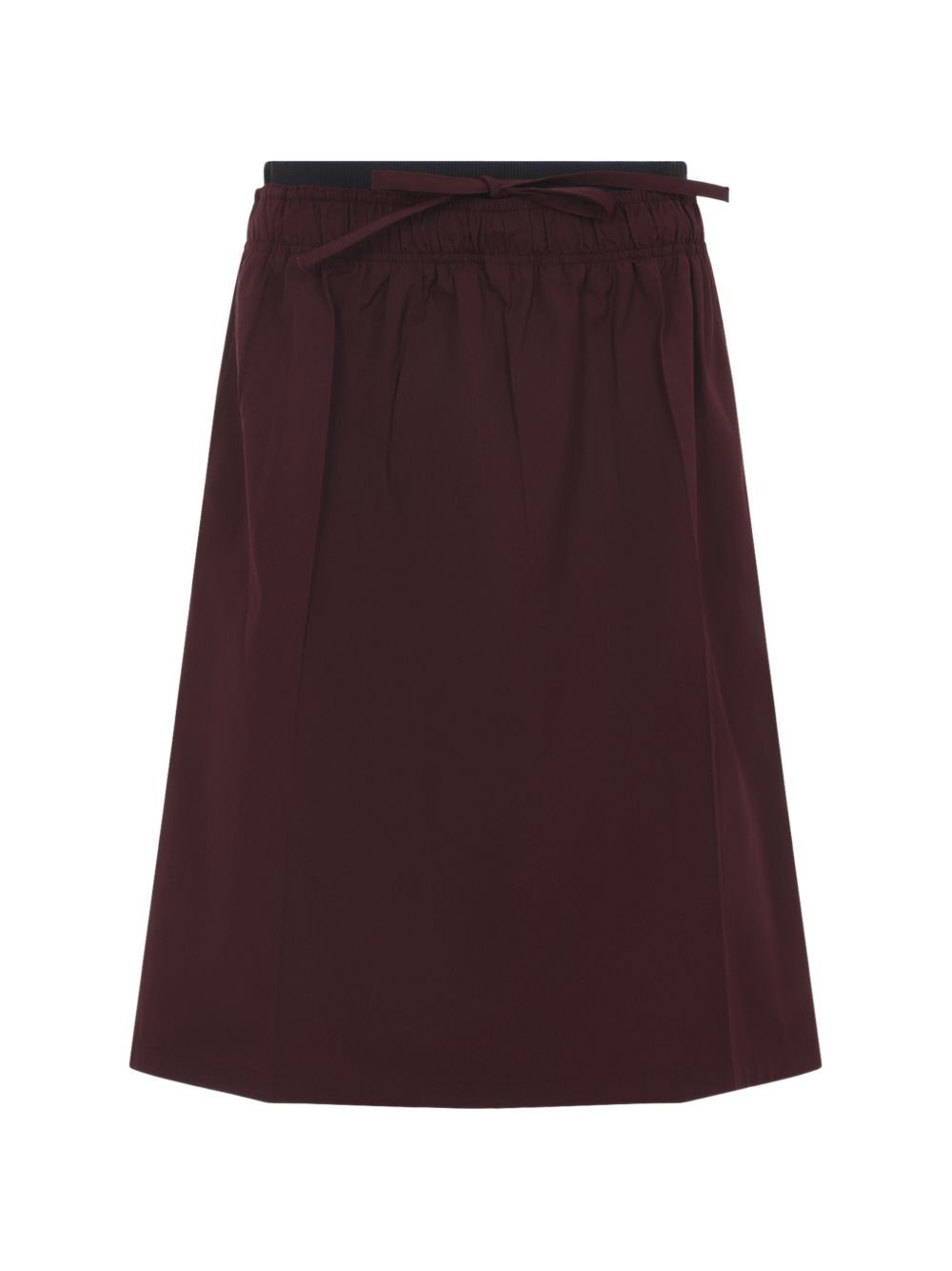 COTTON BLEND MIDI SKIRT