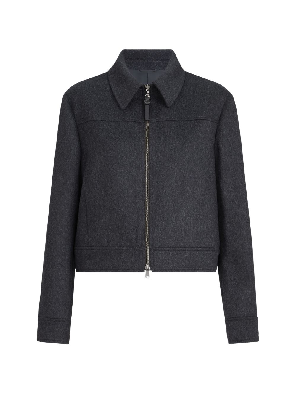 ZIPPED WOOL JACKET