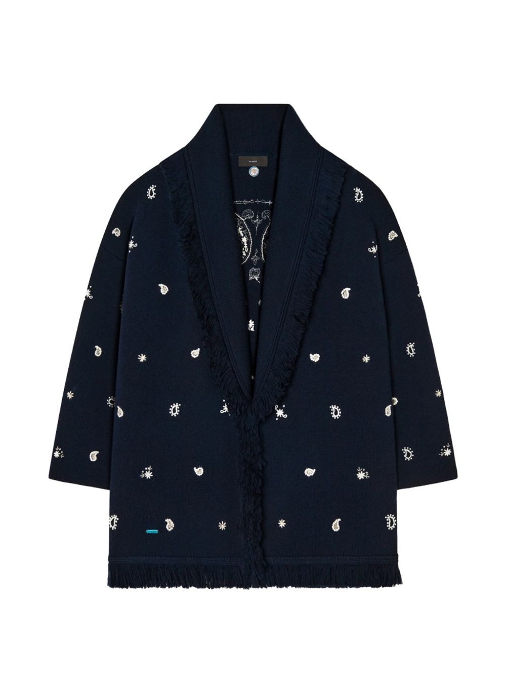 ECHOES OF THE BANDANA CASHMERE CARDIGAN