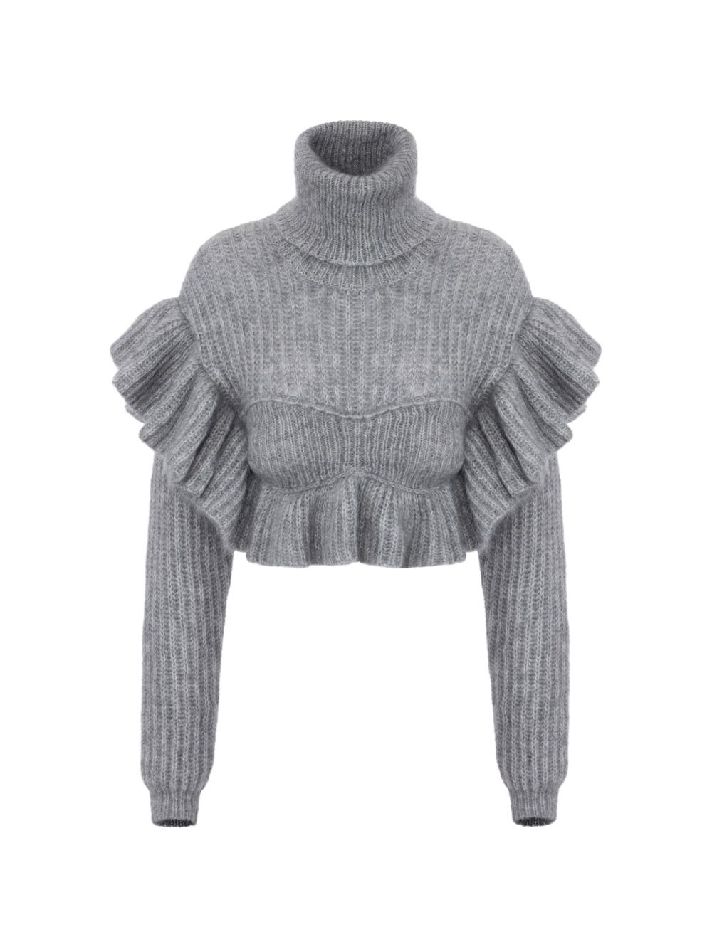 WOOL BLEND TURTLE-NECK SWEATER