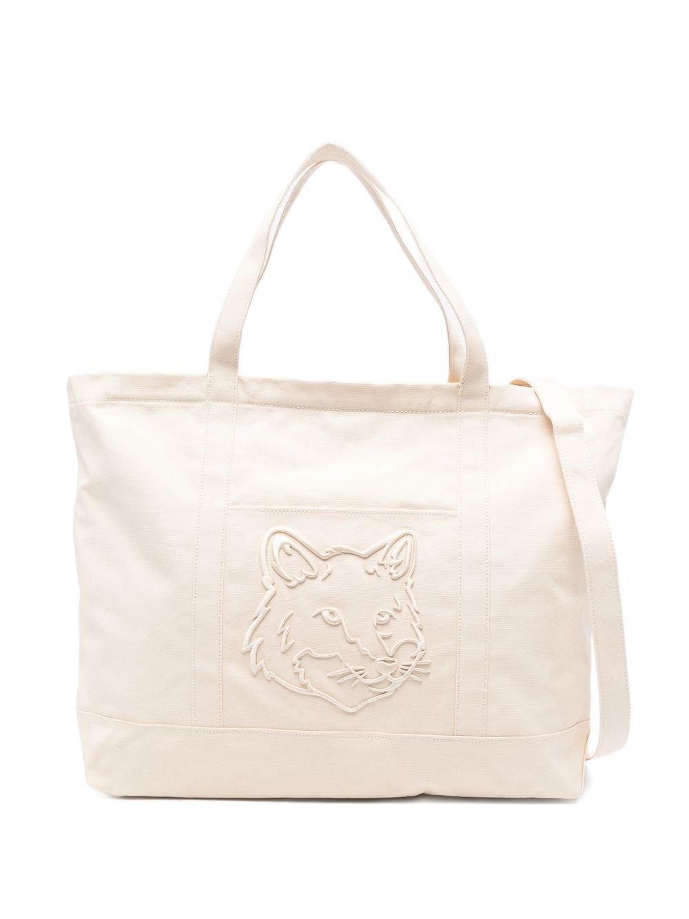 FOX HEAD XL CANVAS TOTE